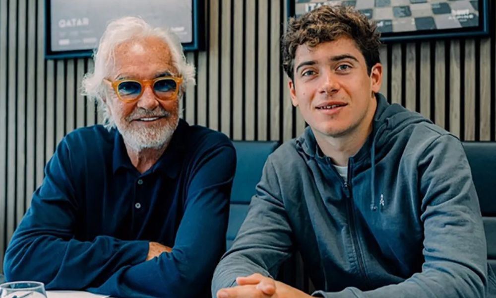 Flavio Briatore y Franco Colapinto