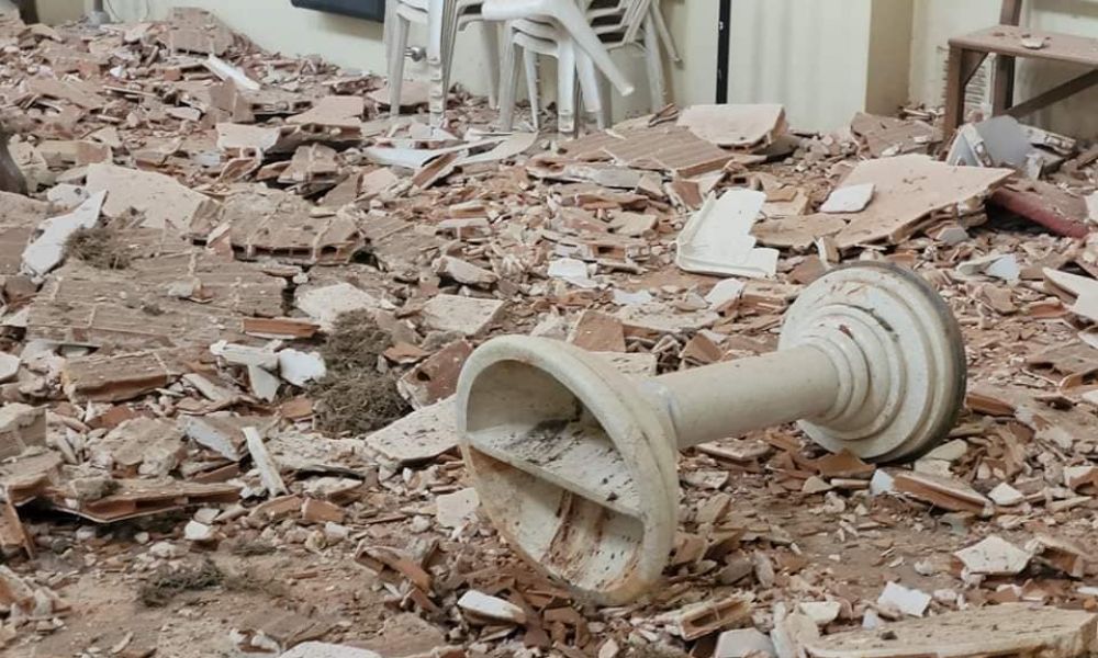 Derrumbe y milagro en una iglesia