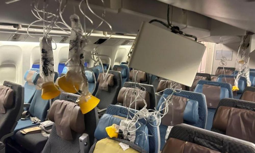 Turbulencias en un vuelo de Londres a Singapur