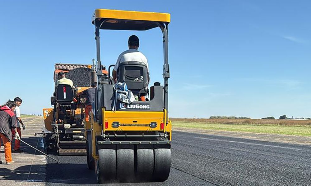 Avanza la repavimentación del Aeródromo de Pergamino
