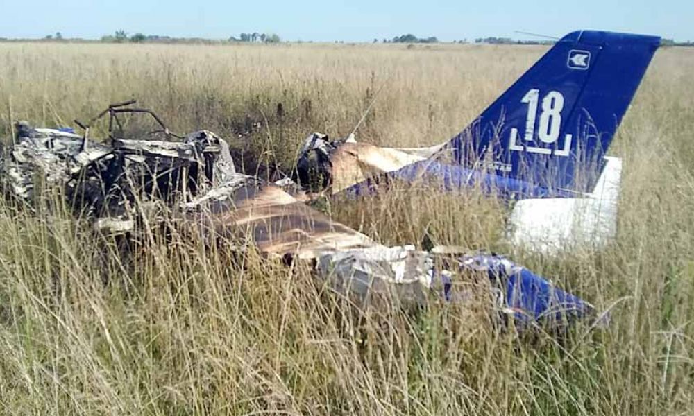 Trágico accidente de avión en Cañuelas