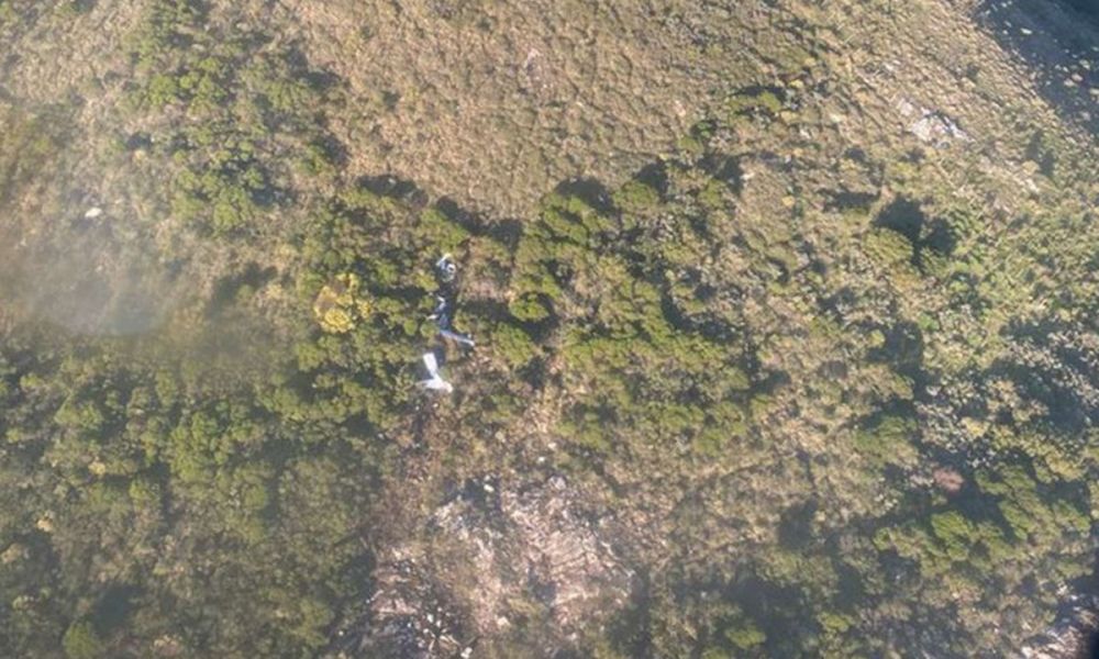 El avión estrellado en Sierra de las Ánimas