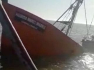 Se hundió un buque pesquero frente a las costas de Samborombón