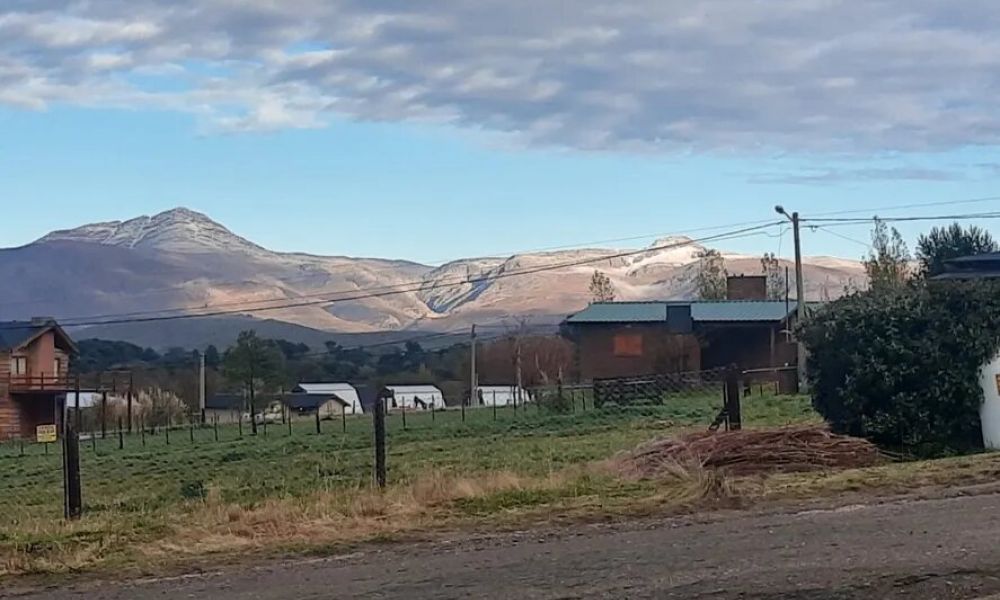 Llegó la nieve a provincia de Buenos Aires