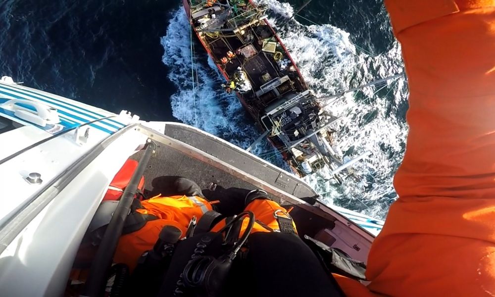 Emergencia en el mar