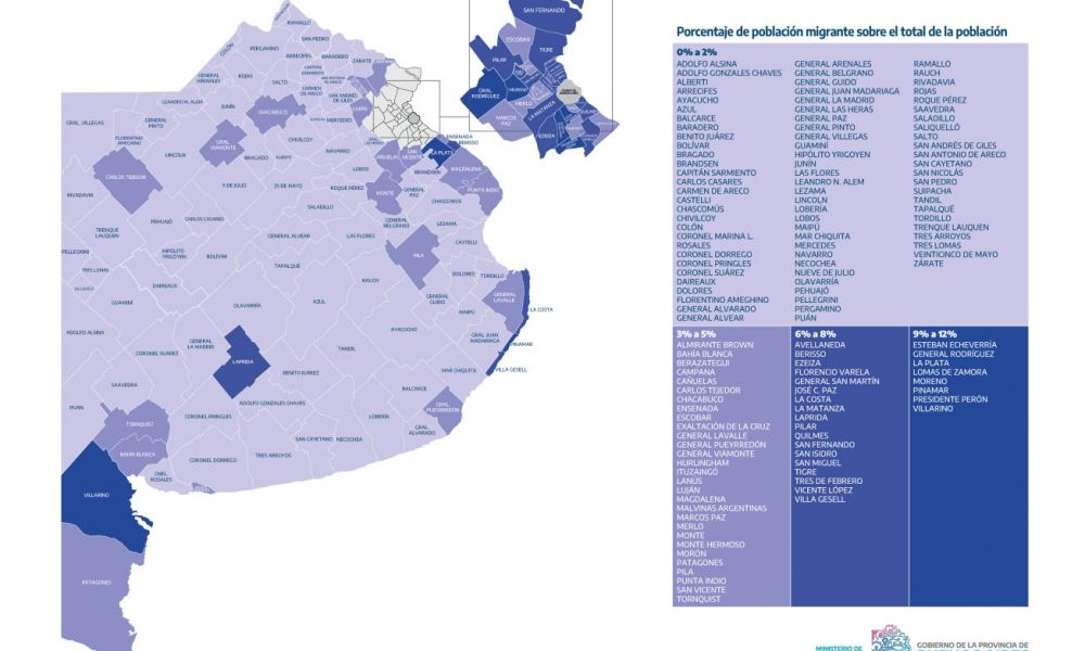 Mapa revela distribución de migrantes en municipios