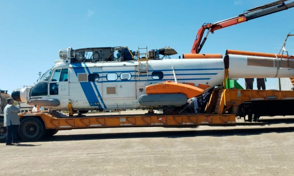 Helicóptero que sobrevivió a Malvinas