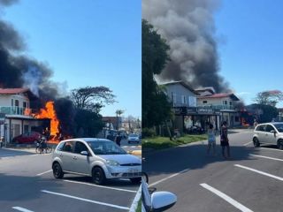 Un avión se estrelló contra un restaurante y murieron cuatro personas