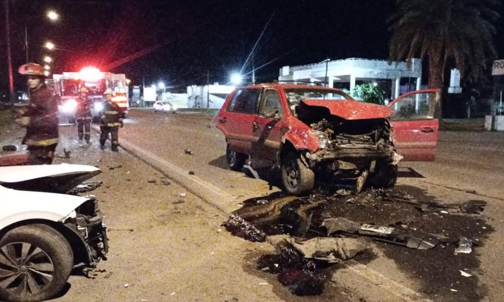 Violento choque y vuelco en Pergamino