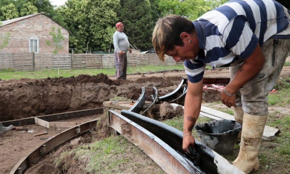 Urquiza suma más cuadras de cordón cuneta