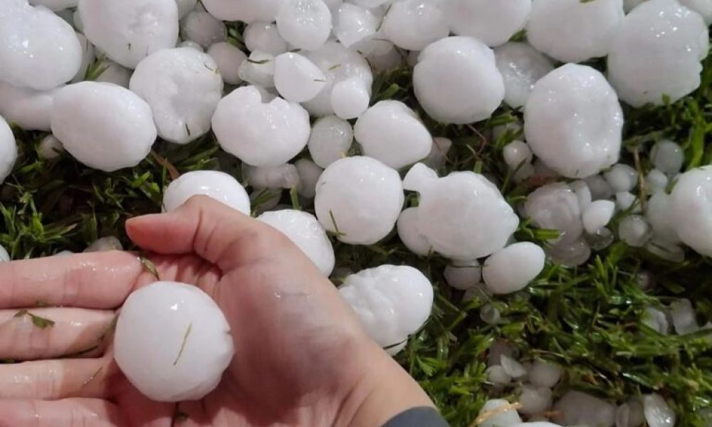 Granizo gigante arrasó Mar del Plata