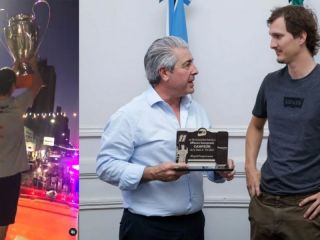 Alfonso Domenech, orgullo pergaminense: homenaje tras consagrarse campen de la Clase 3 del TN