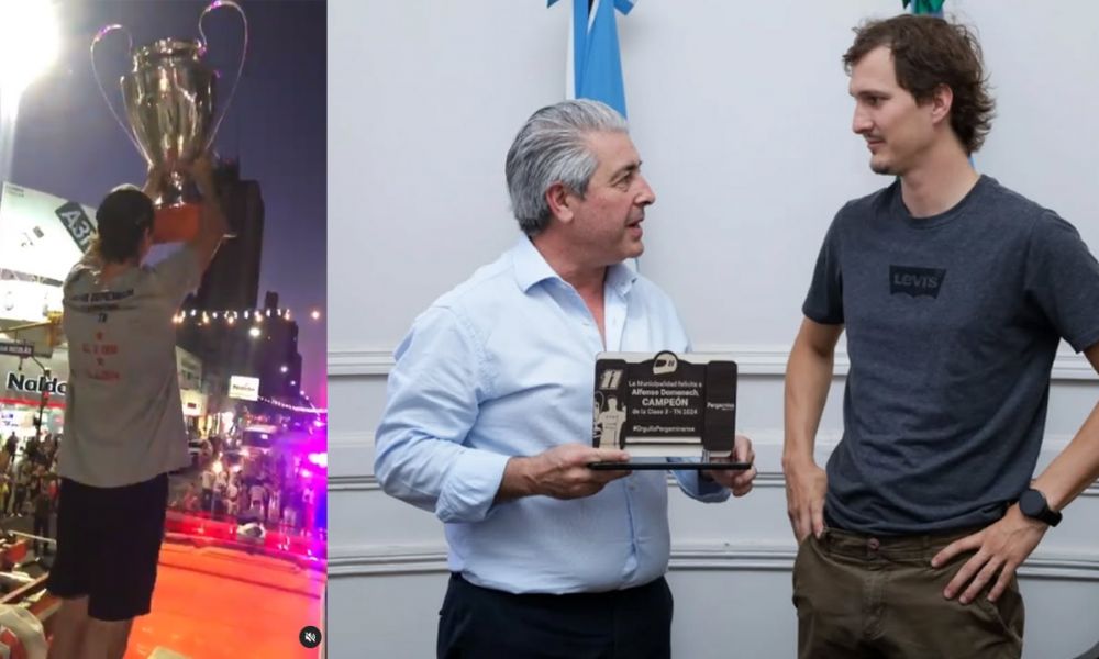 Javier Martínez junto a Alfonso Domenech