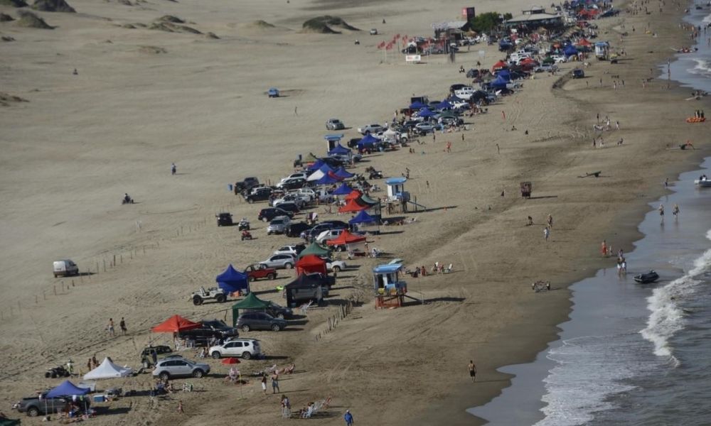 Choque en los médanos de Pinamar