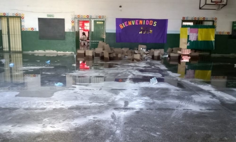 Increíble vandalismo en una escuela