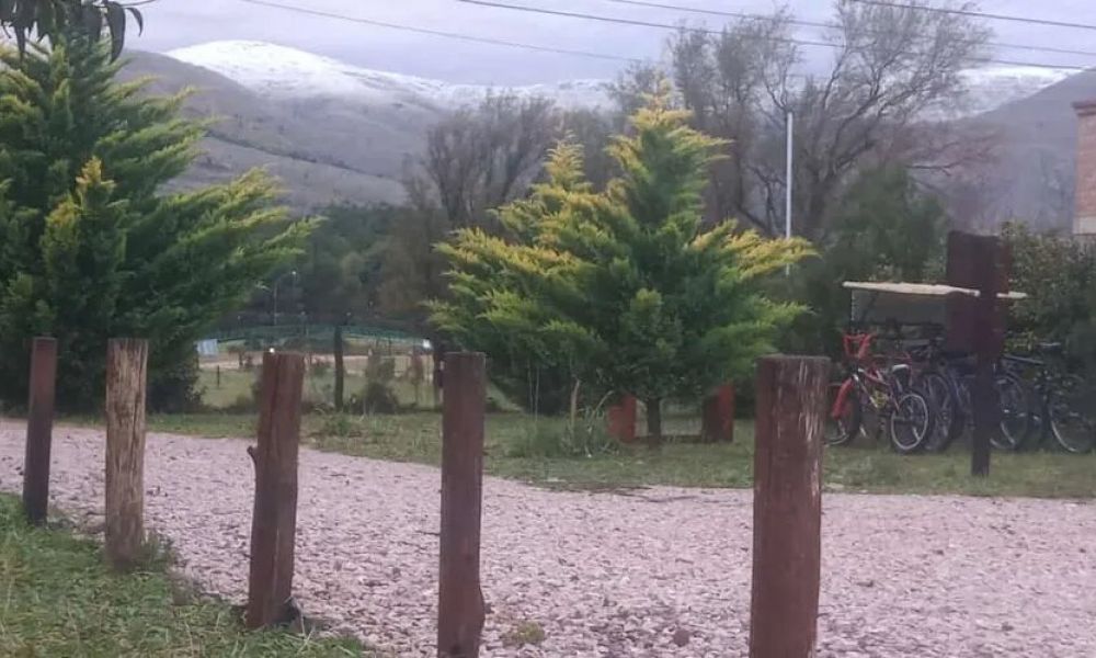 Llegó la nieve a provincia de Buenos Aires