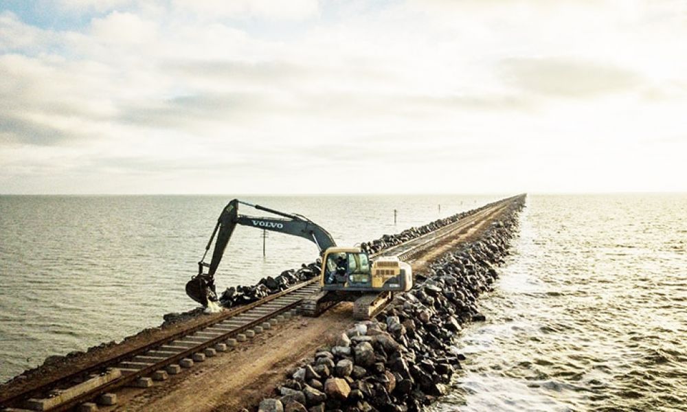 Pruebas del cruce de la laguna La Picasa