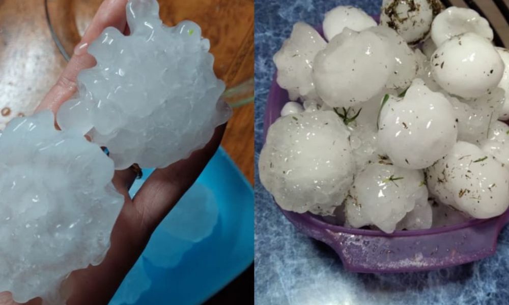 Fuerte temporal en San Luis Fuerte temporal en San Luis