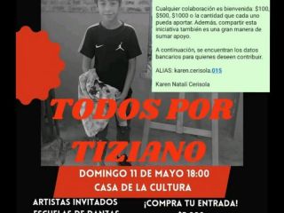 Todos por Tiziano: Un festival para devolverle el sonido a su infancia