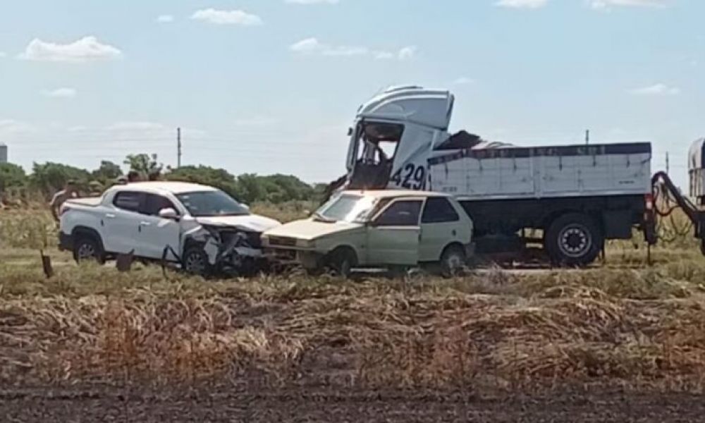 Humo en la Ruta 188 provocó un choque múltiple