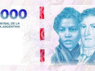 Comenzó a circular el nuevo billete de 10.000 pesos