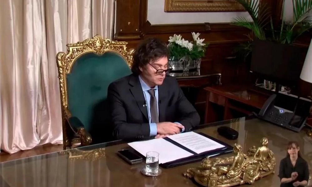 Mensaje de fin de año de Milei