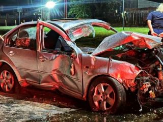 Falleci el automovilista que choc contra columnas en Av. Pellegrini