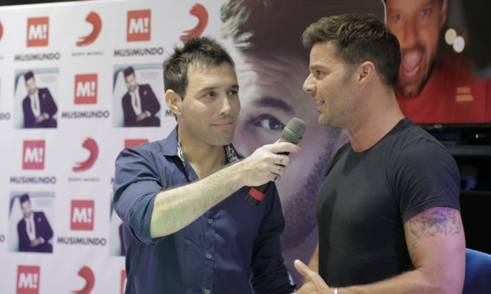 Agustín Negrussi y Ricky Martin
