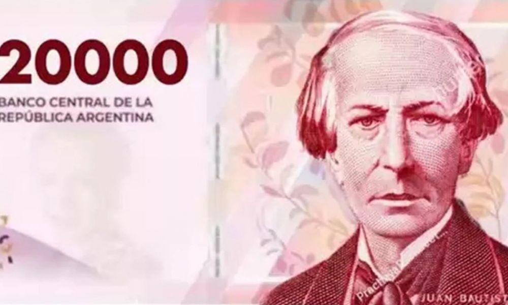Atrasan la llegada del billete de $20.000 para noviembre