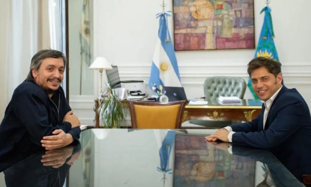 Máximo Kirchner y Axel Kicillof