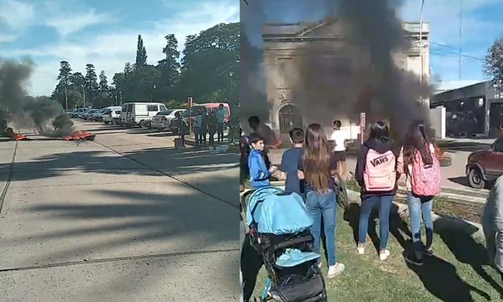 Furia y tensión por protestas en Colón