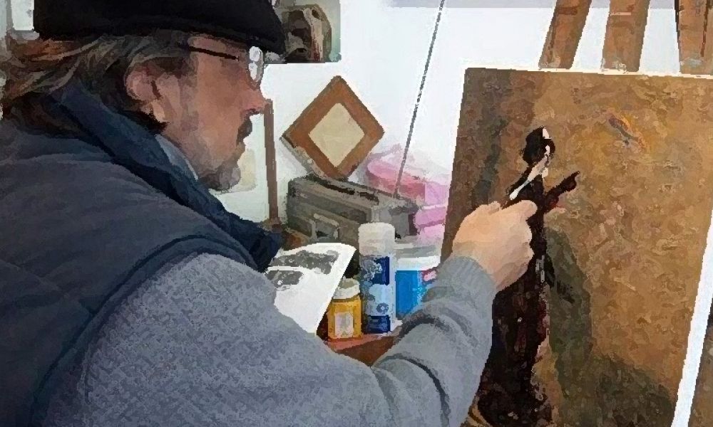 Inaugura la muestra de la Escuela de Rancagua