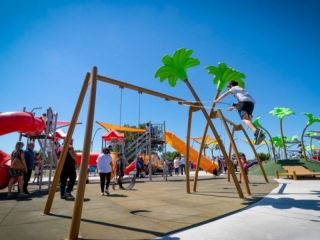 Pergamino: Martnez inaugur la Isla de Juegos y los Baos de Parque Belgrano