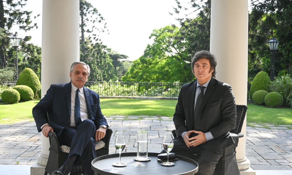 Alberto Fernández y Javier Milei
