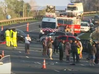 Dos jvenes de 19 aos murieron en un choque mltiple en la Panamericana