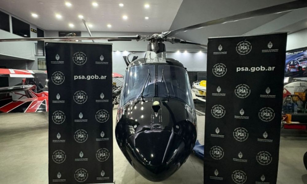 Secuestran el helicóptero que aterrizó en Pinamar