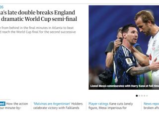 La prensa inglesa lamentó el golpe de Argentina: «Una remontada que rompió el corazón de Inglaterra»