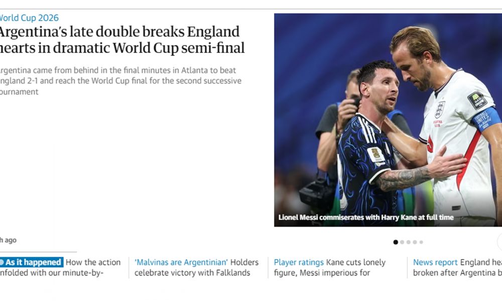 La prensa inglesa lamentó el golpe de Argentina
