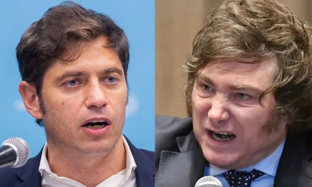 Axel Kicillof y Javier Milei