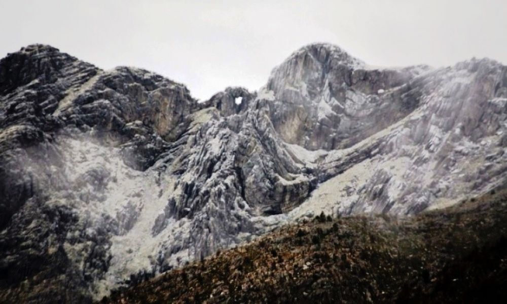 Llegó la nieve a las cumbres bonaerenses