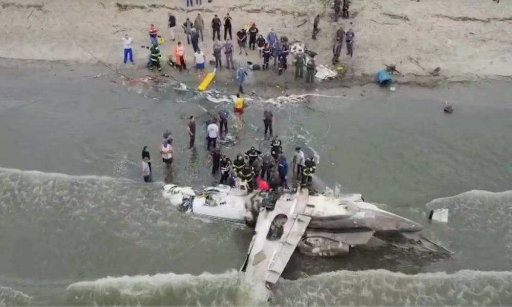 Accidente aéreo en la costa de San Pablo