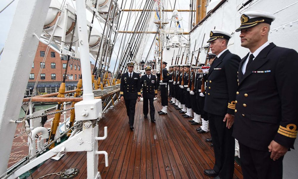 La fragata ARA Libertad arribó a Baltimore