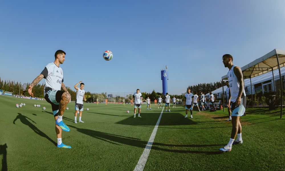 Entrenamiento abierto en Ezeiza