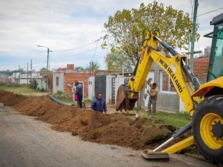 Pergamino: Obra de agua en Barrio Otero