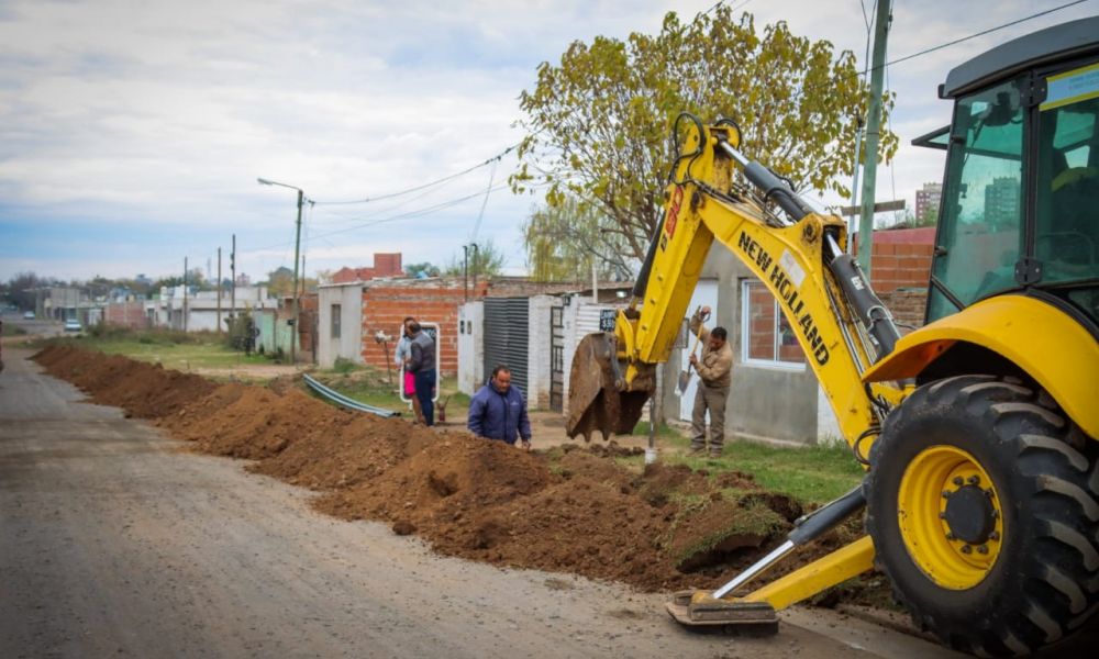 Obra de agua en Barrio Otero