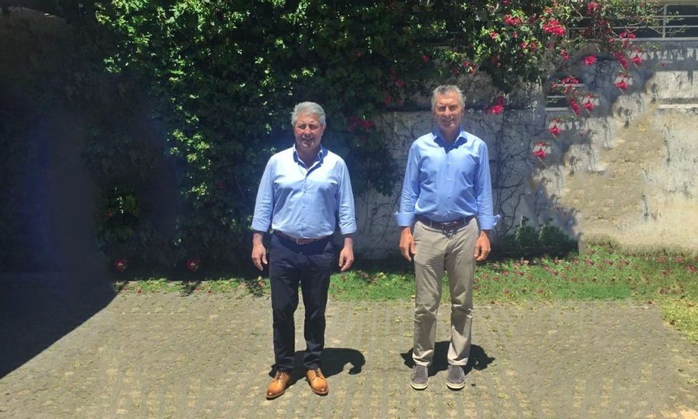 Javier Martínez y Mauricio Macri