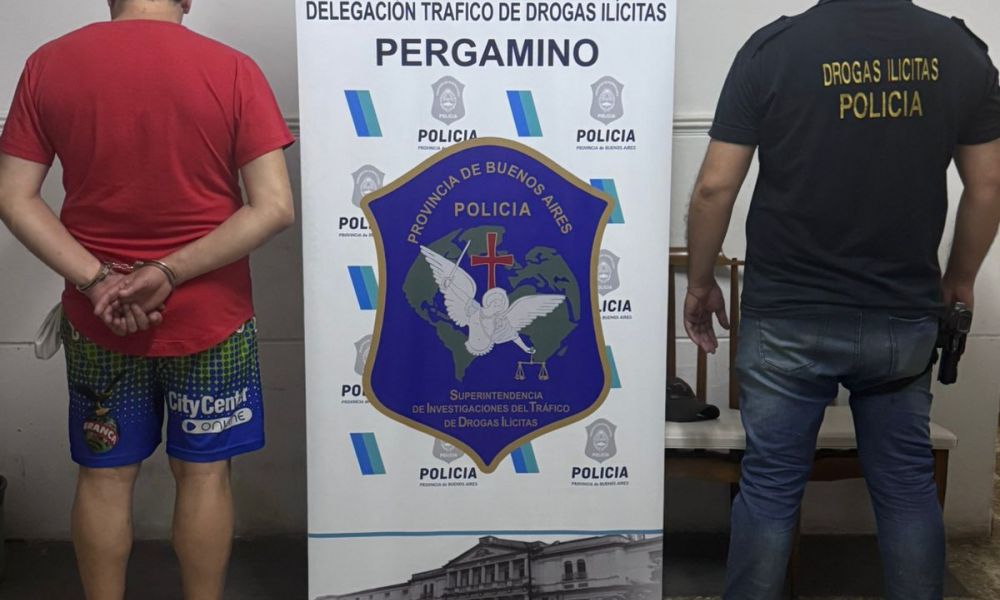 Detenido en Pergamino por comercialización de drogas