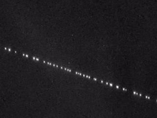 El cielo de Pergamino brill� este fin de semana con el espect�culo del tren de sat�lites