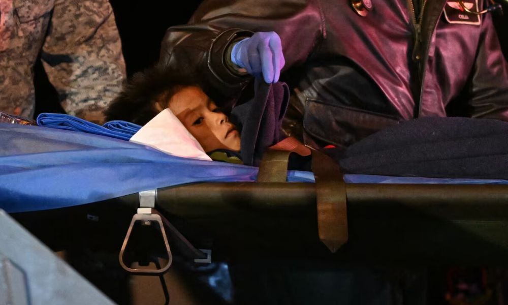 Uno de los 4 chicos rescatados