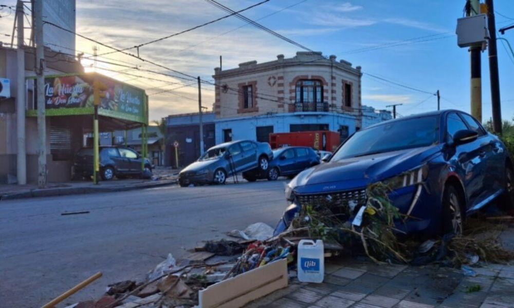 Bahía Blanca, golpeada por el temporal